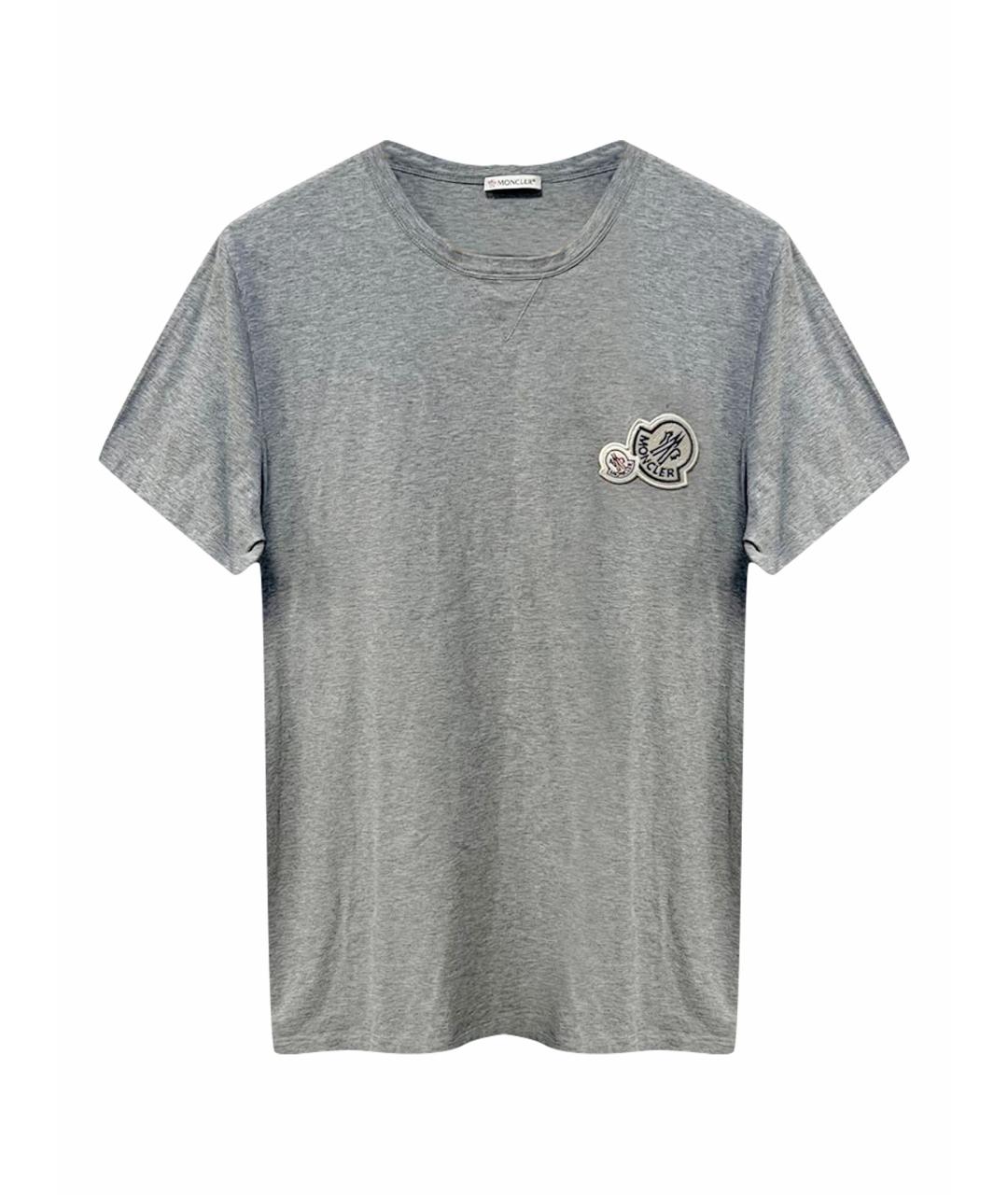 MONCLER Серая футболка, фото 1