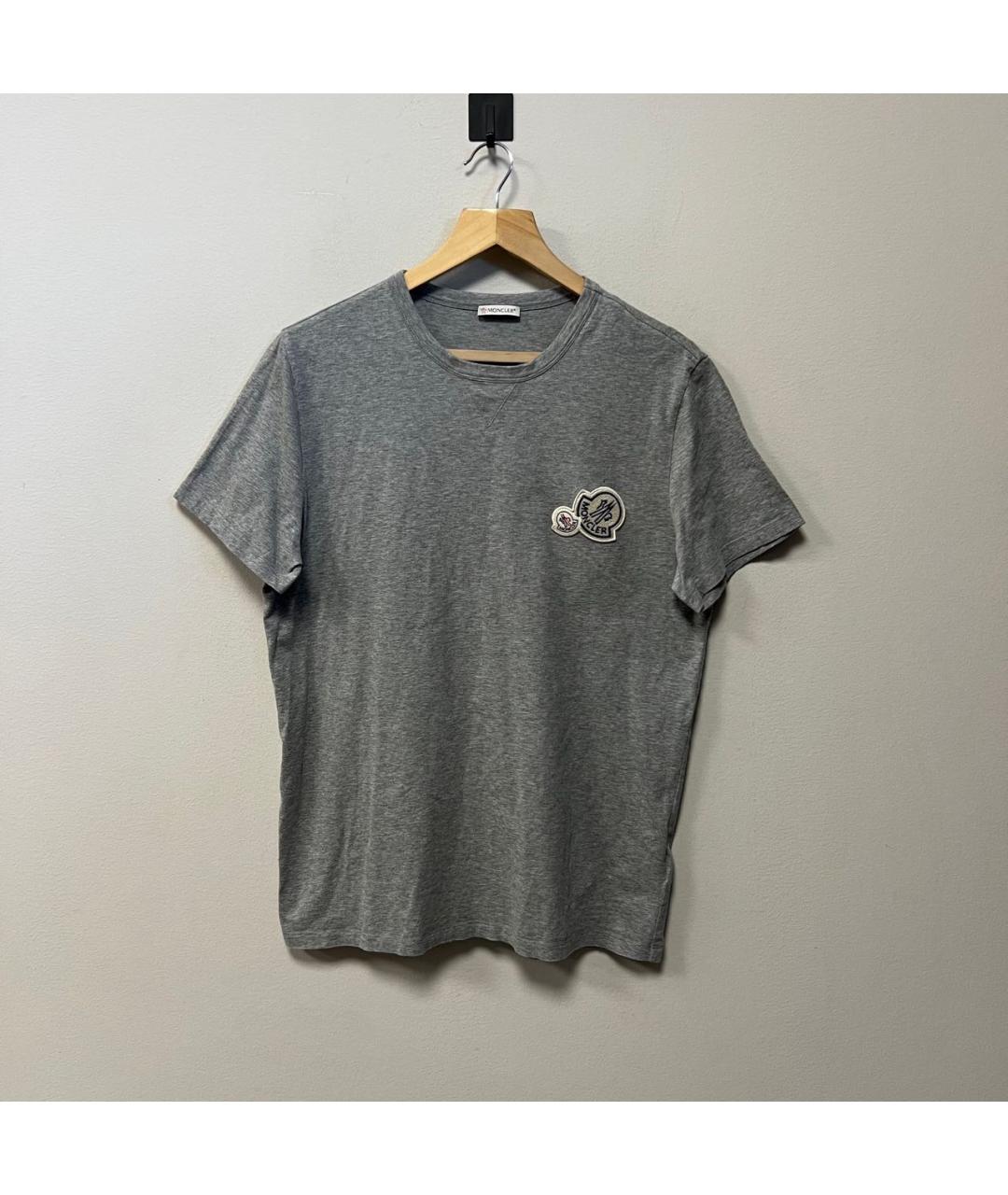 MONCLER Серая футболка, фото 6
