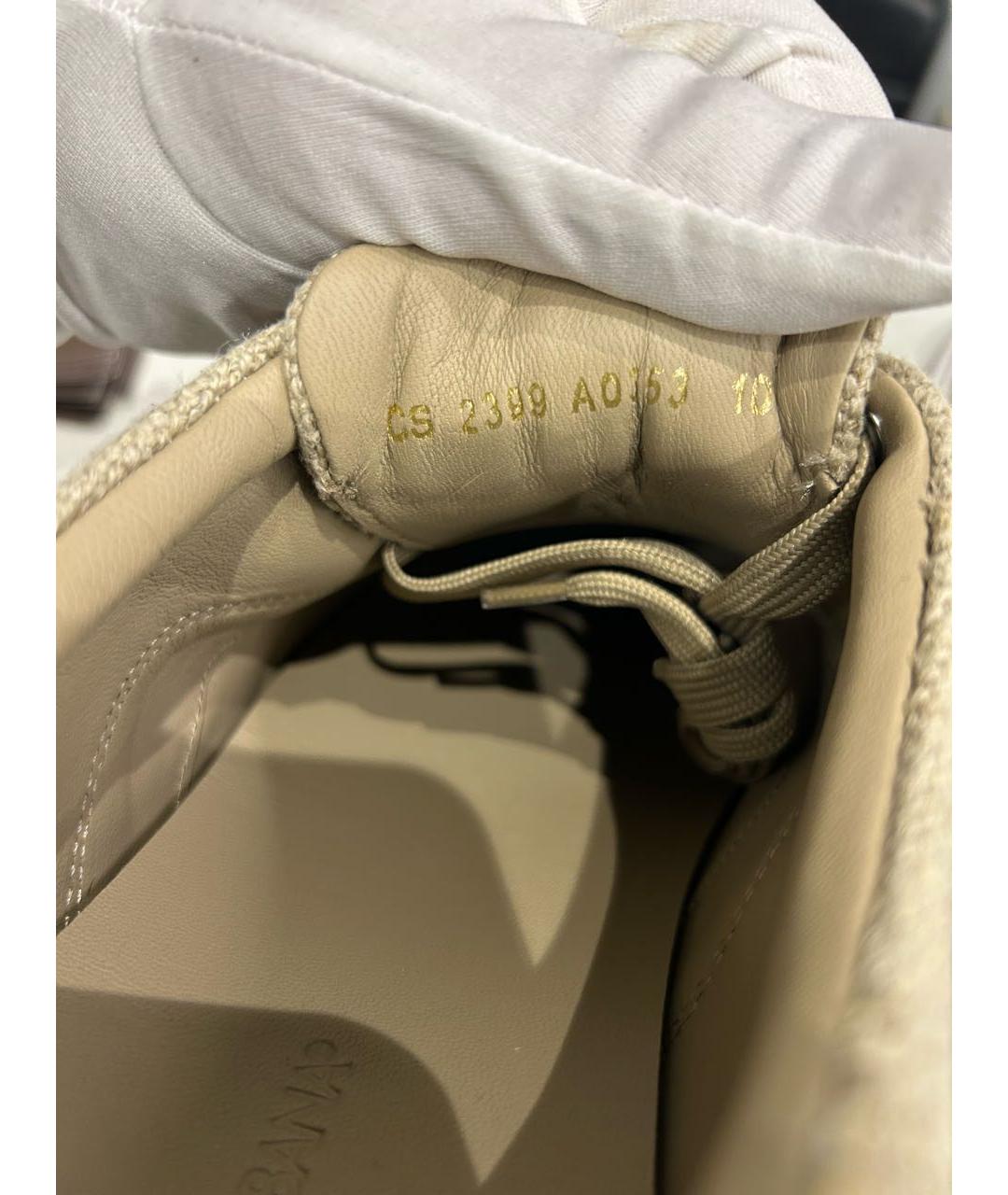 DOLCE&GABBANA Бежевые низкие кроссовки / кеды, фото 8