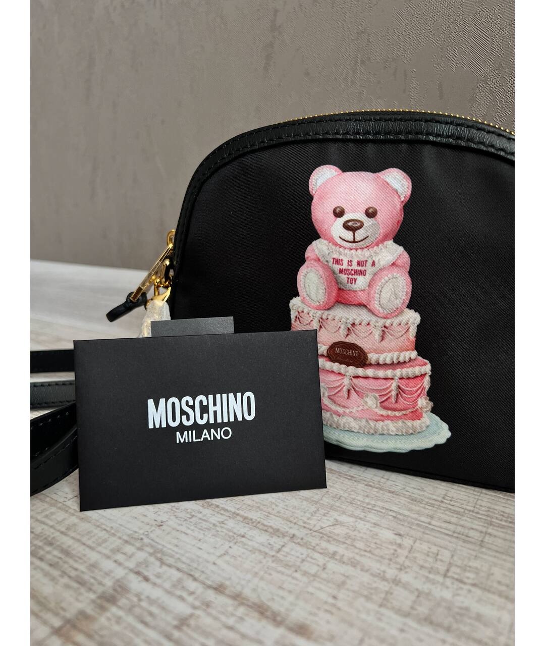 MOSCHINO Черная сумка тоут, фото 3