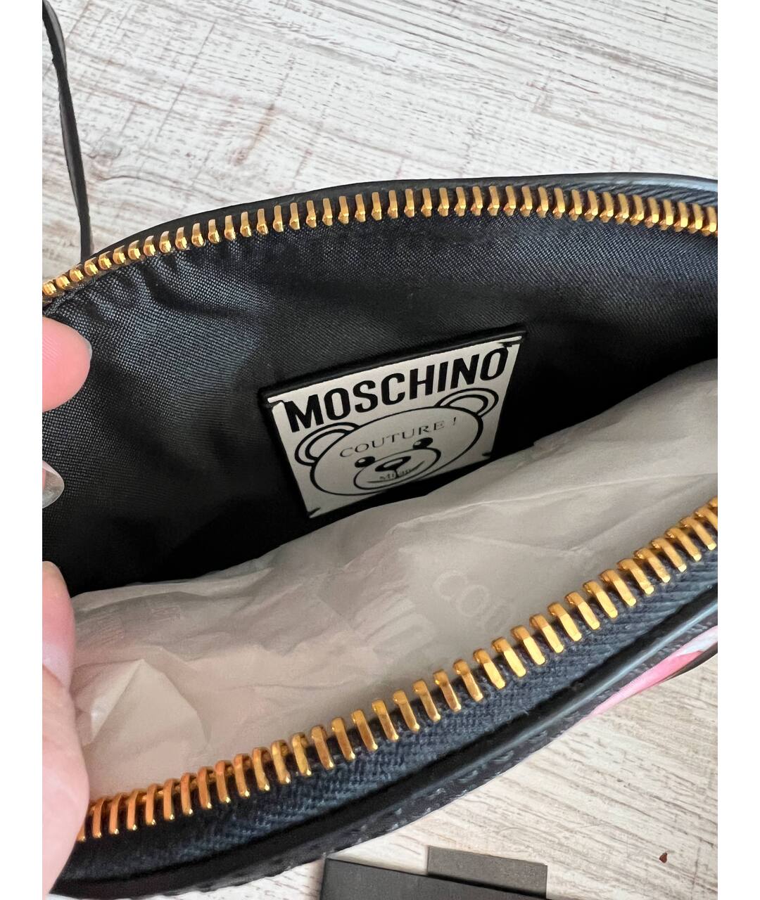 MOSCHINO Черная сумка тоут, фото 4