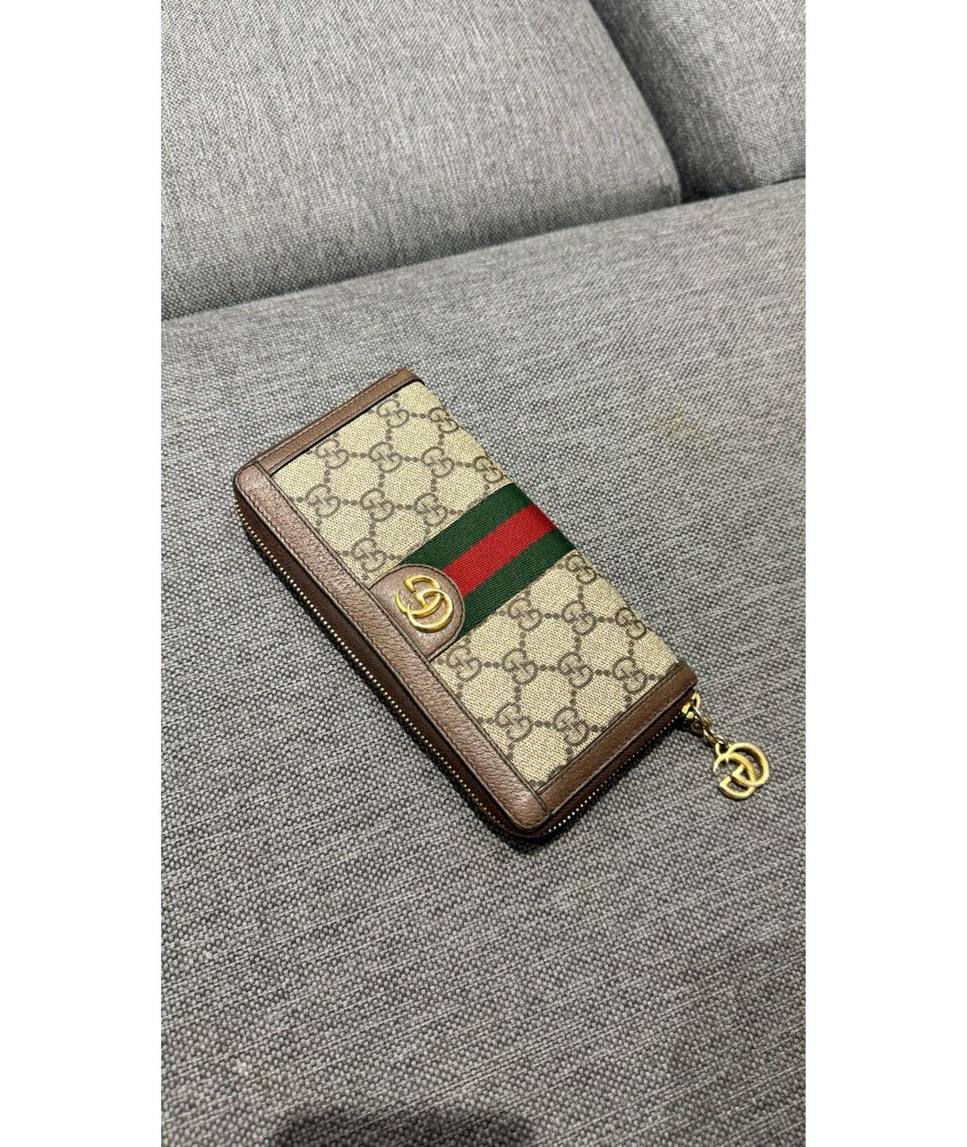 GUCCI Бежевый кошелек, фото 5