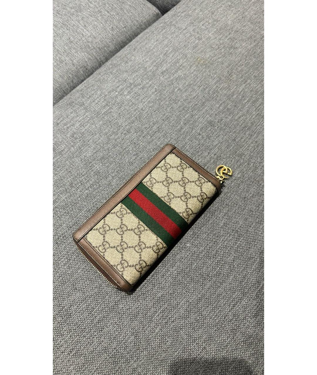 GUCCI Бежевый кошелек, фото 2