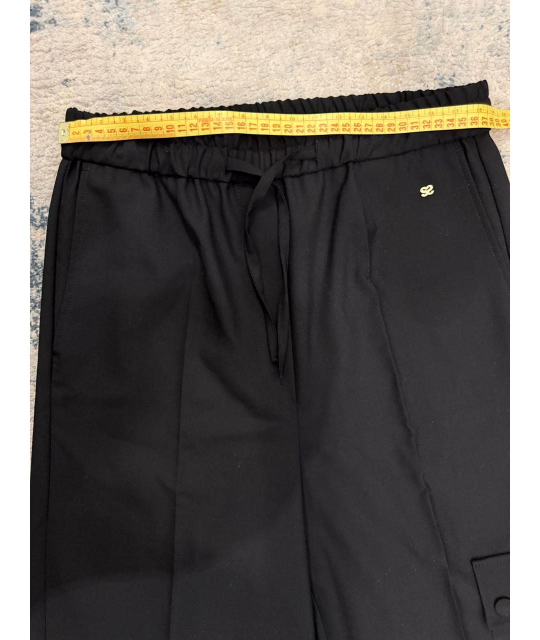 SANDRO Черные шерстяные брюки широкие, фото 5