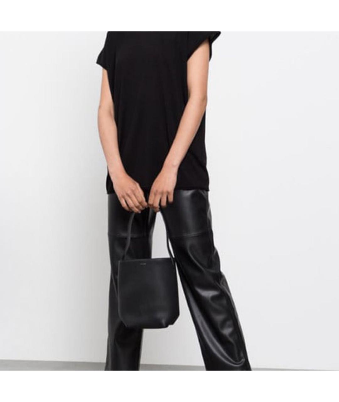 THE ROW Черная кожаная сумка тоут, фото 4
