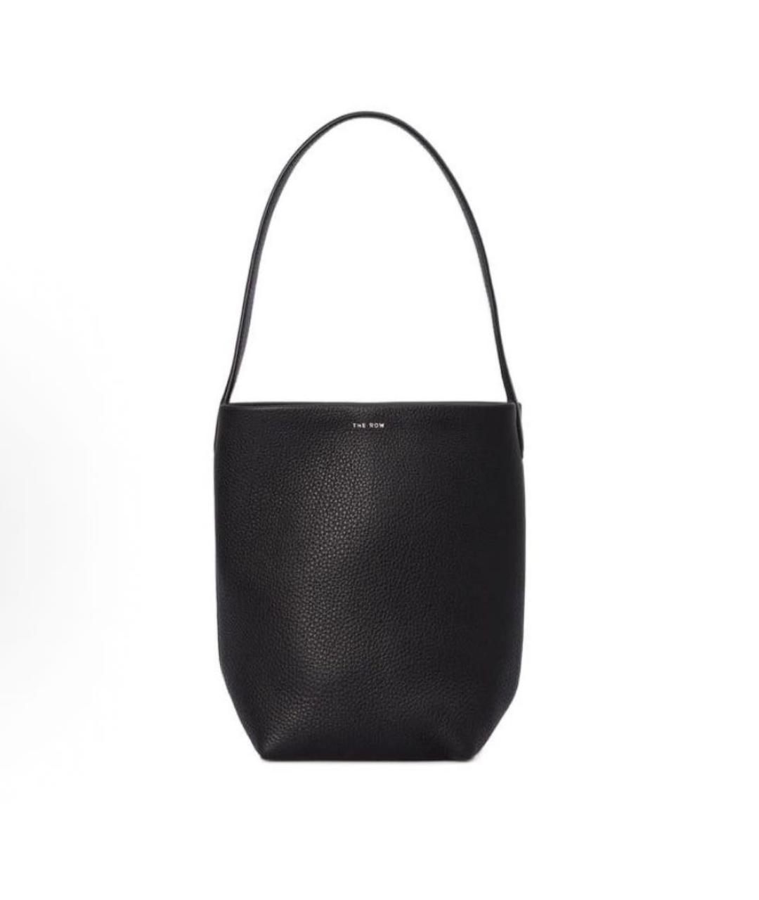 THE ROW Черная кожаная сумка тоут, фото 9