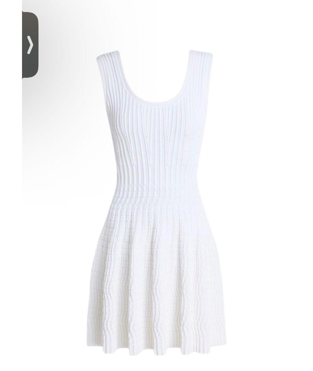 ALAIA Бежевое вискозное повседневное платье, фото 5