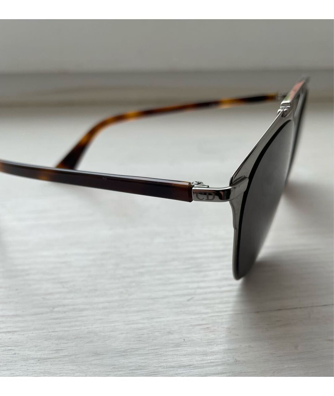 CHRISTIAN DIOR PRE-OWNED Серебряные солнцезащитные очки, фото 3
