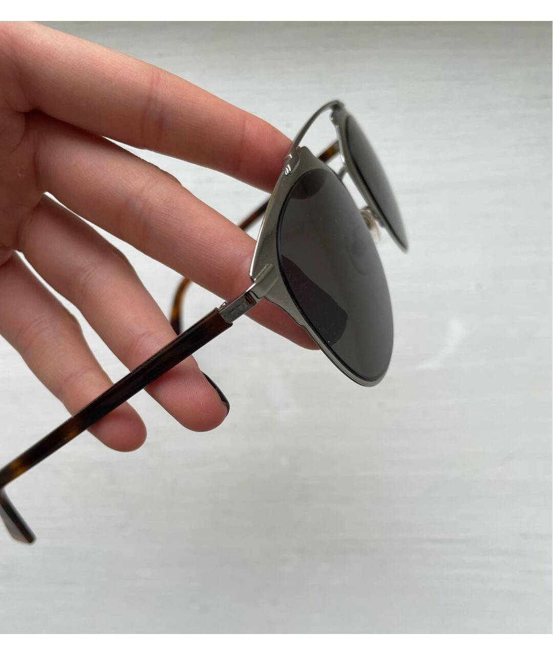 CHRISTIAN DIOR PRE-OWNED Серебряные солнцезащитные очки, фото 2