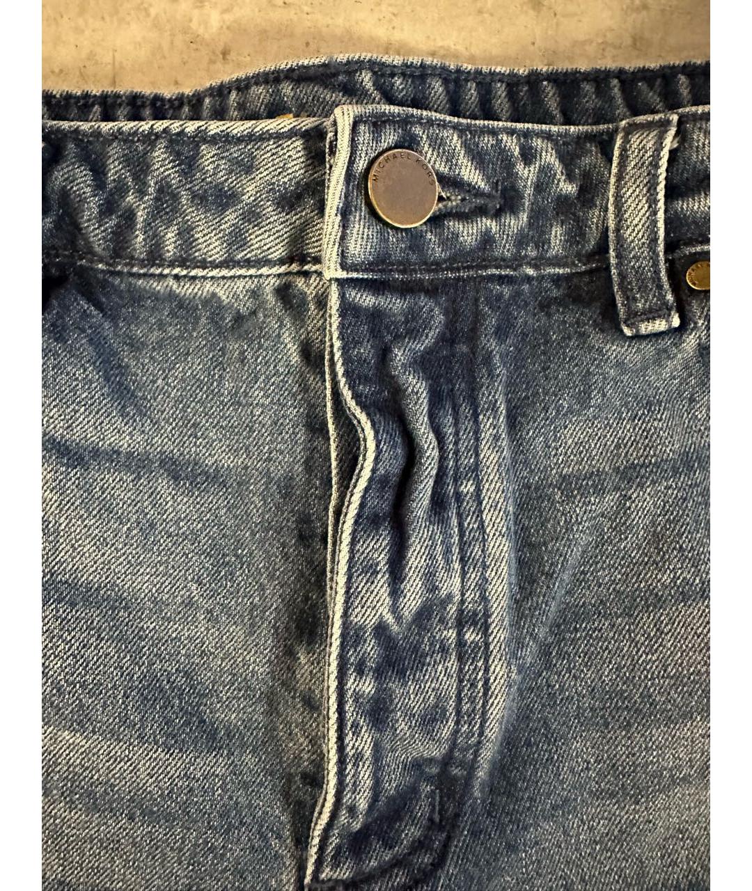 MICHAEL KORS Синие деним капри, фото 3