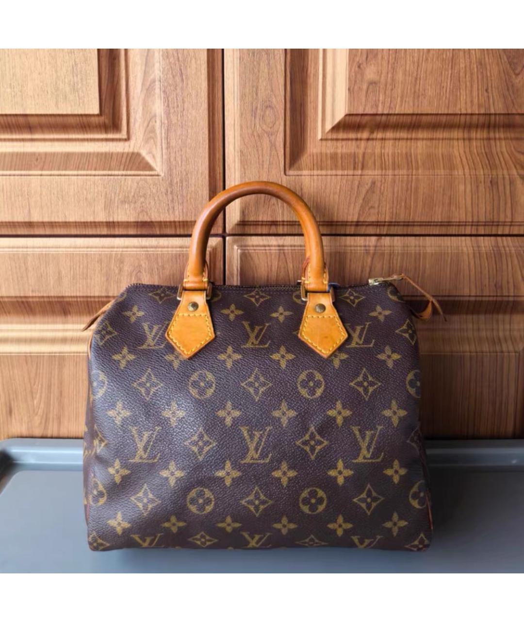 LOUIS VUITTON Коричневая сумка с короткими ручками, фото 2