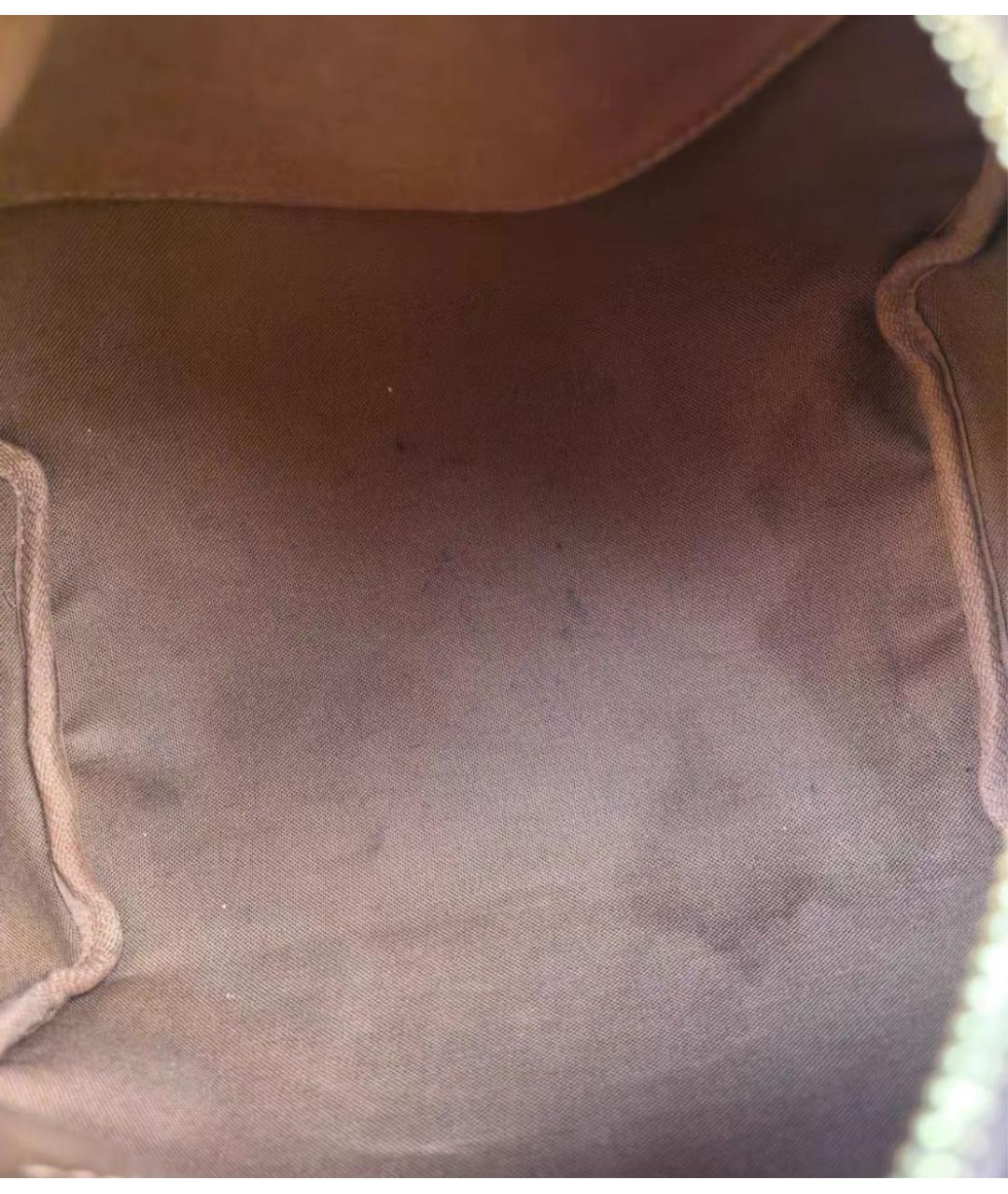 LOUIS VUITTON Коричневая сумка с короткими ручками, фото 7