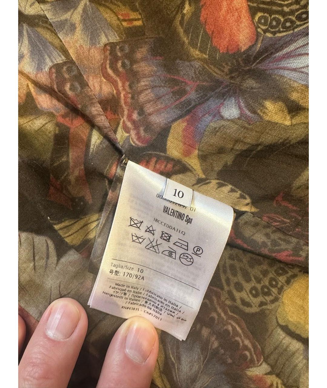 VALENTINO Хаки хлопковая куртка, фото 4