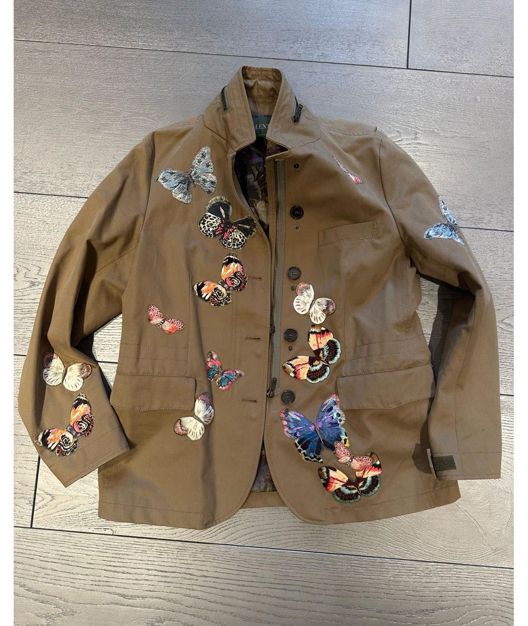 VALENTINO Хаки хлопковая куртка, фото 5