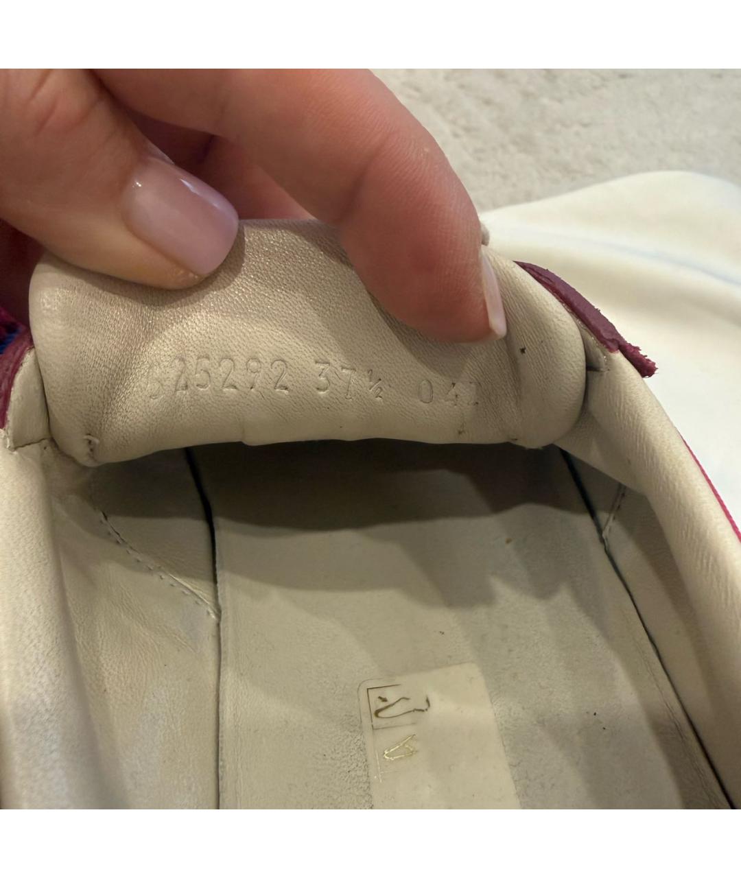 GUCCI Розовые замшевые кеды, фото 5