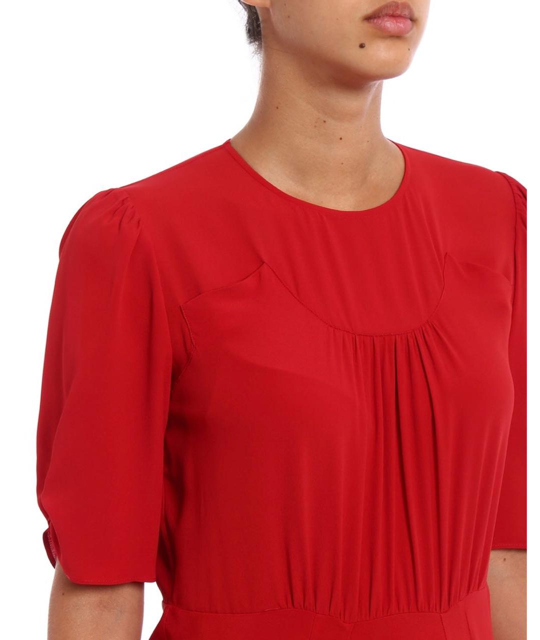 NO. 21 Красное ацетатное вечернее платье, фото 8