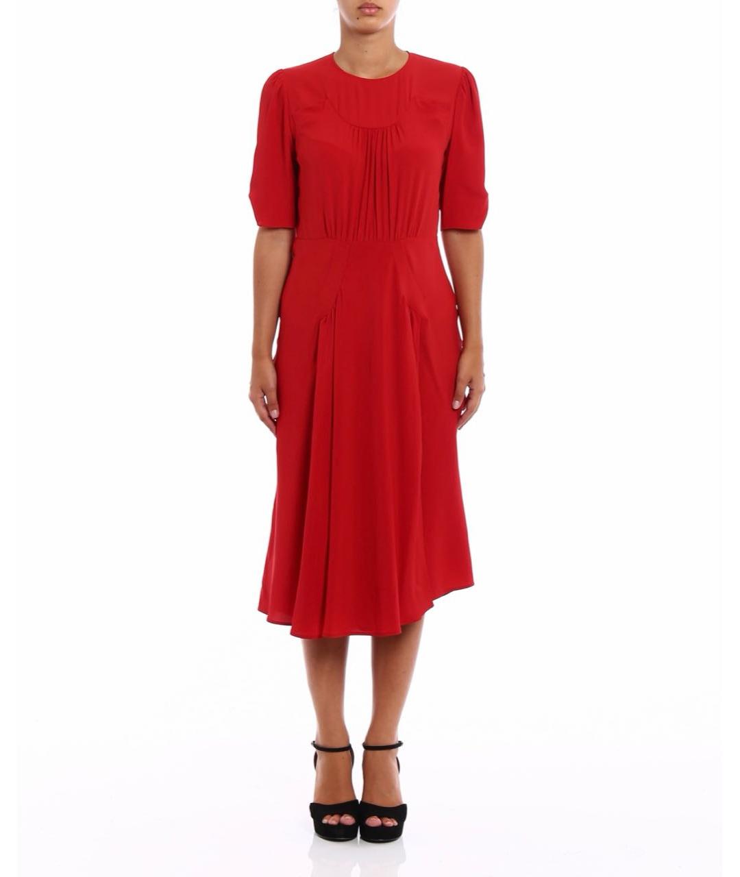 NO. 21 Красное ацетатное вечернее платье, фото 6