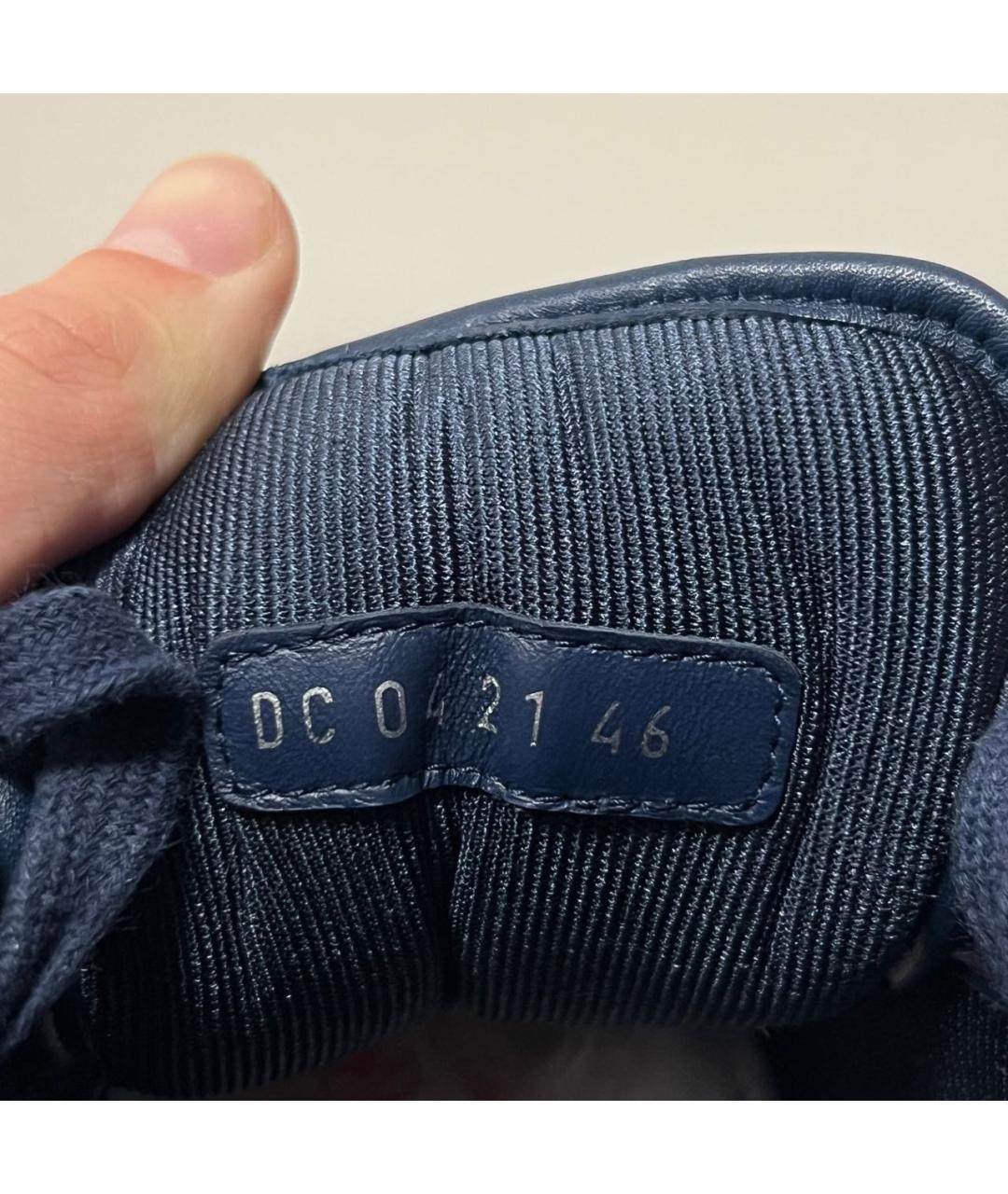 CHRISTIAN DIOR Темно-синие низкие кроссовки / кеды, фото 5