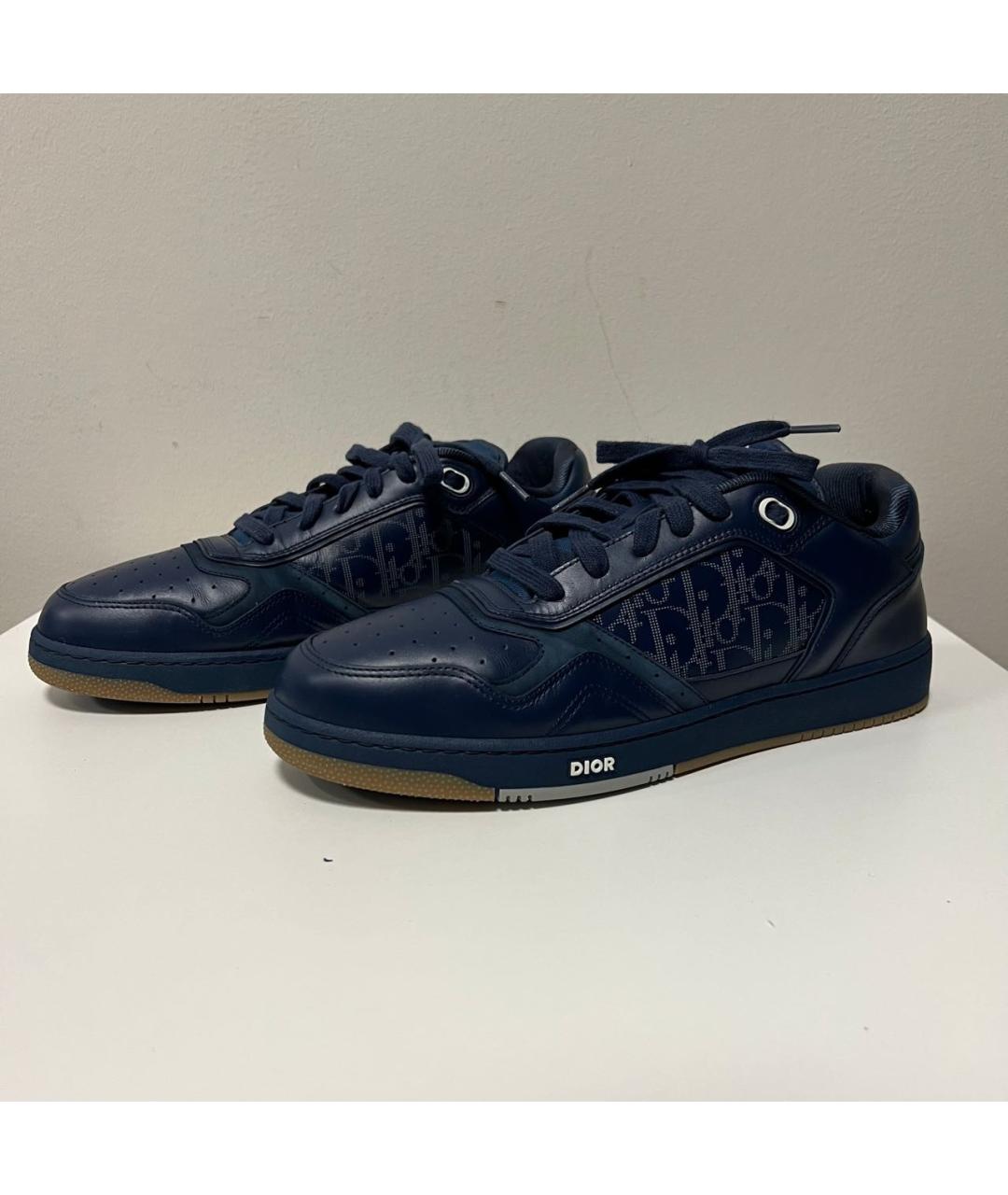 CHRISTIAN DIOR Темно-синие низкие кроссовки / кеды, фото 8