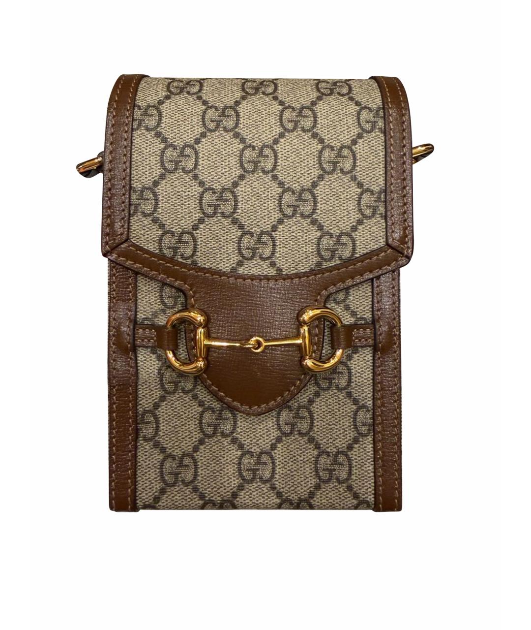 GUCCI Коричневая сумка через плечо, фото 1