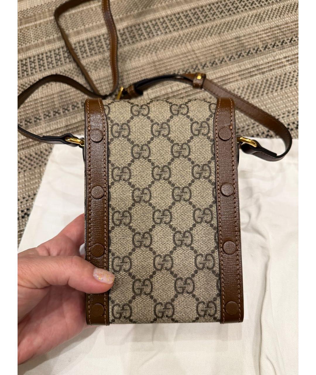 GUCCI Коричневая сумка через плечо, фото 2