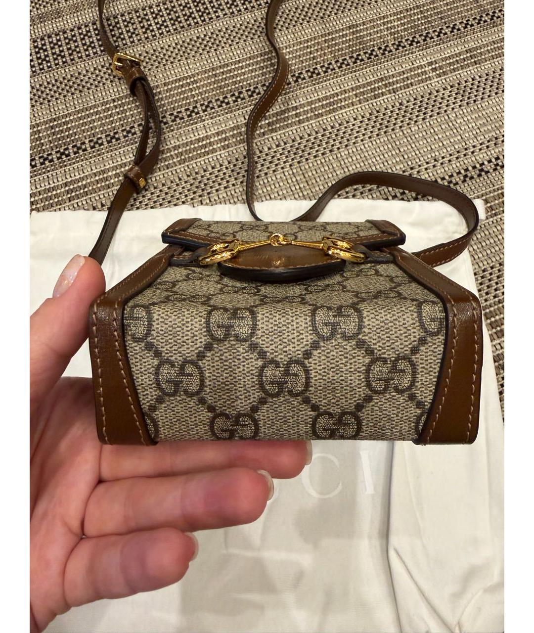 GUCCI Коричневая сумка через плечо, фото 6