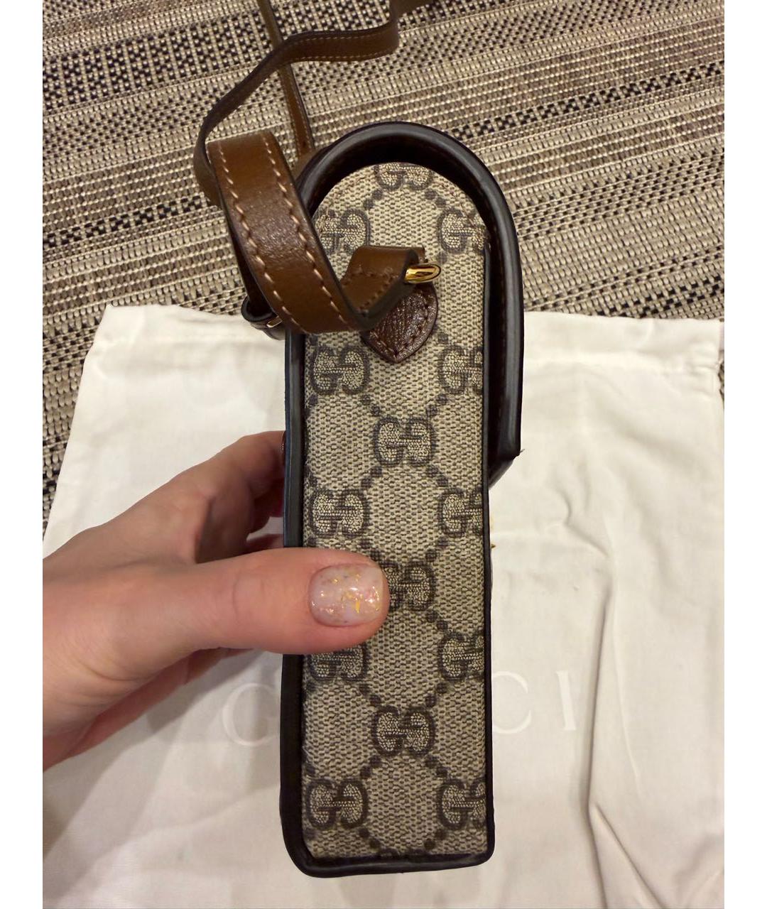 GUCCI Коричневая сумка через плечо, фото 3