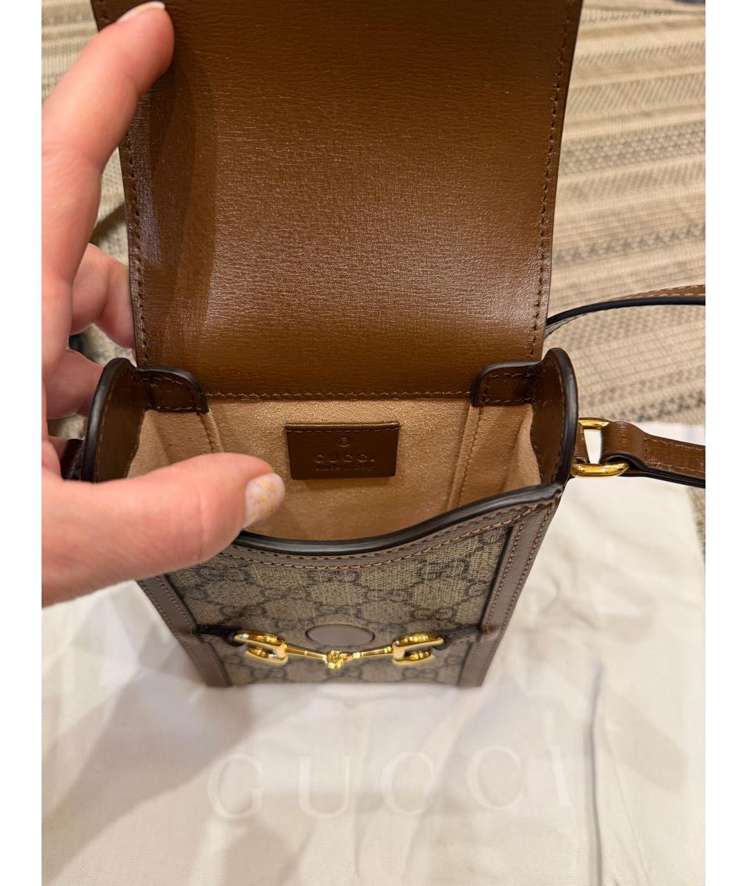 GUCCI Коричневая сумка через плечо, фото 4