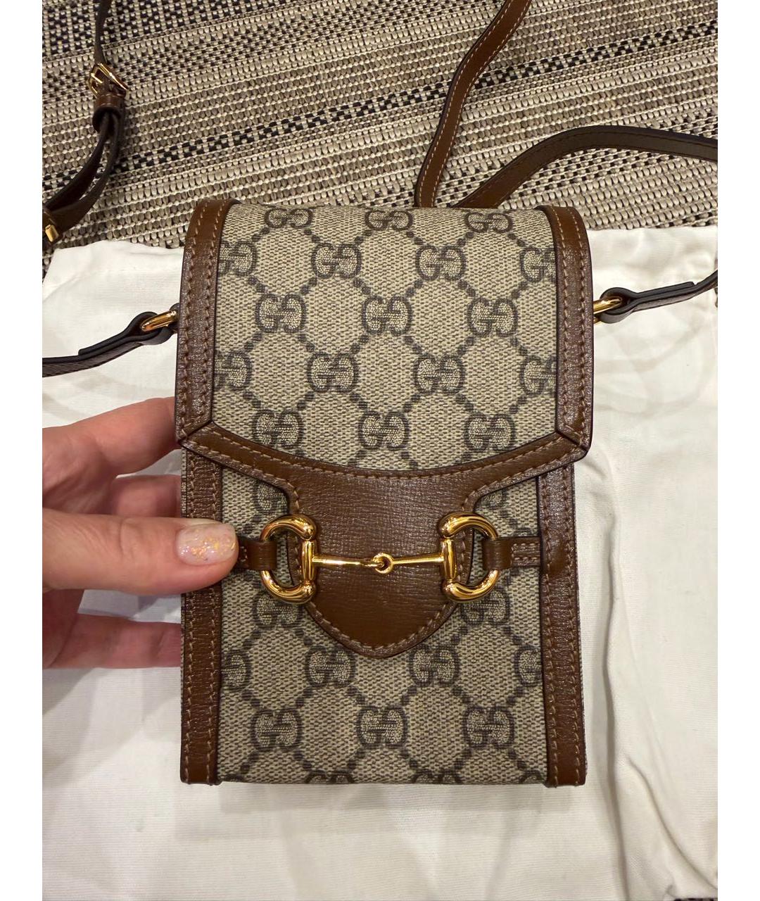 GUCCI Коричневая сумка через плечо, фото 9