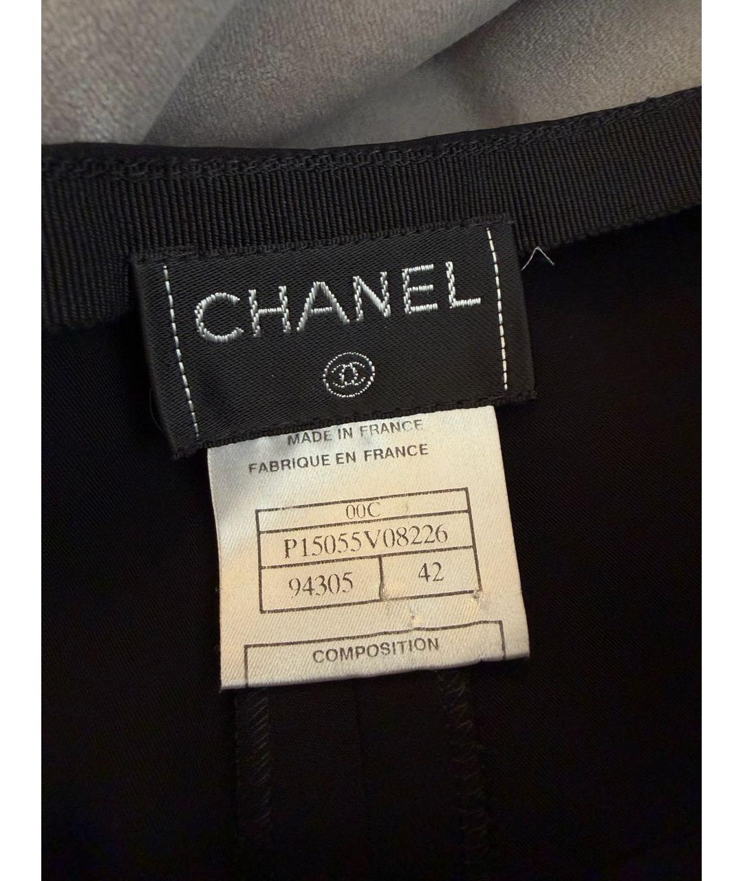 CHANEL Черные брюки широкие, фото 4