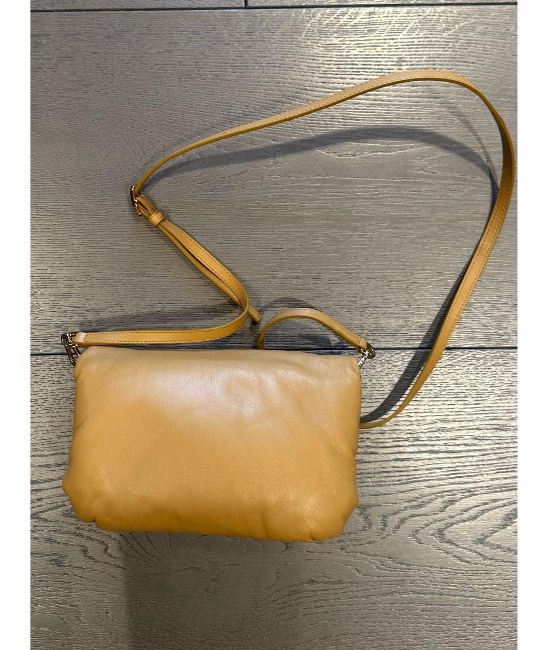 LOEWE Горчичная кожаная сумка через плечо, фото 2