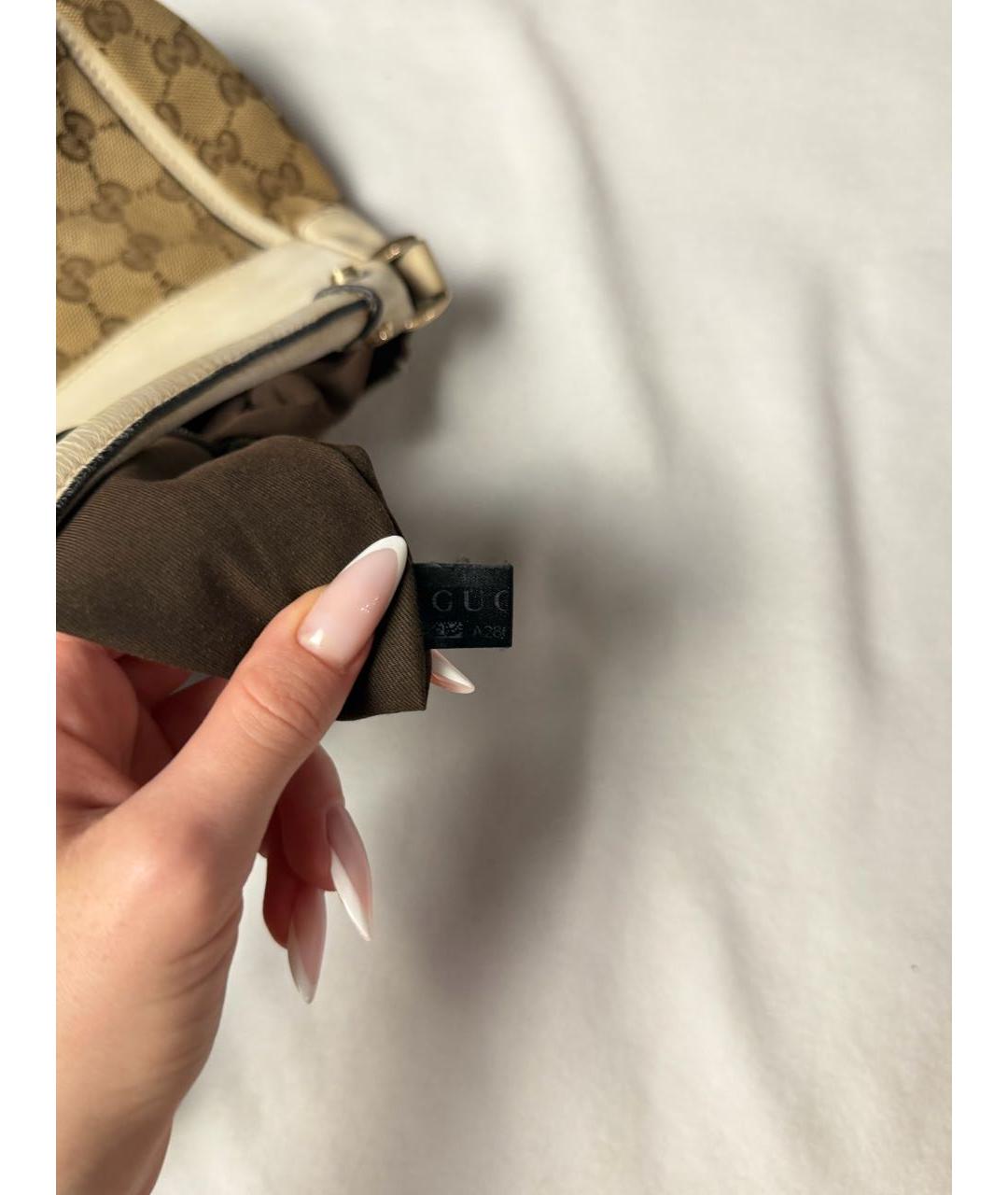 GUCCI Бежевая сумка тоут, фото 7