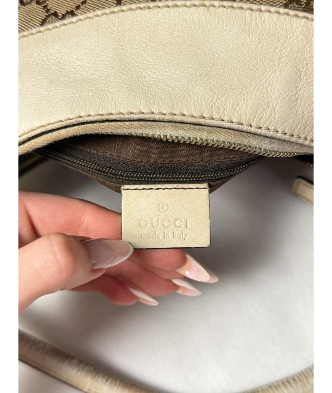 GUCCI Бежевая сумка тоут, фото 5