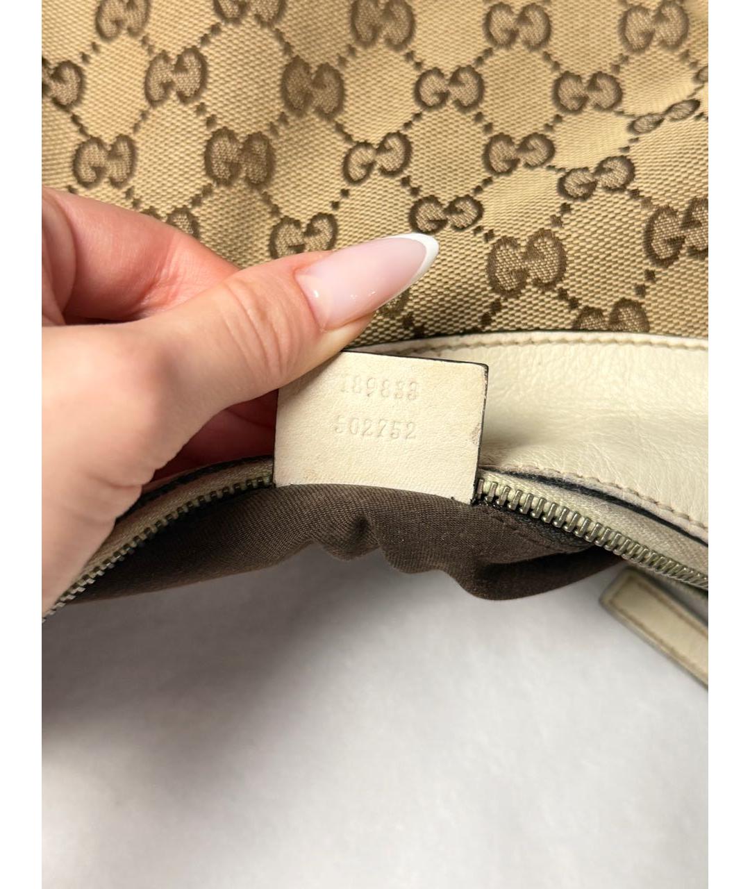 GUCCI Бежевая сумка тоут, фото 6