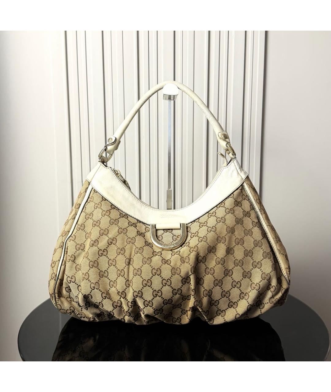 GUCCI Бежевая сумка тоут, фото 9