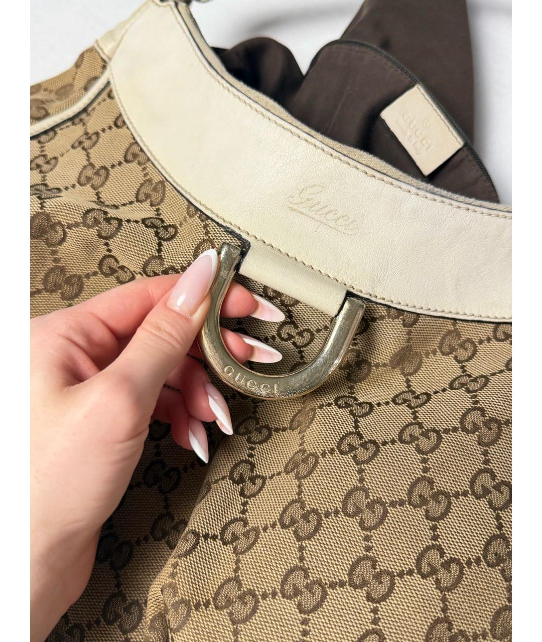 GUCCI Бежевая сумка тоут, фото 8