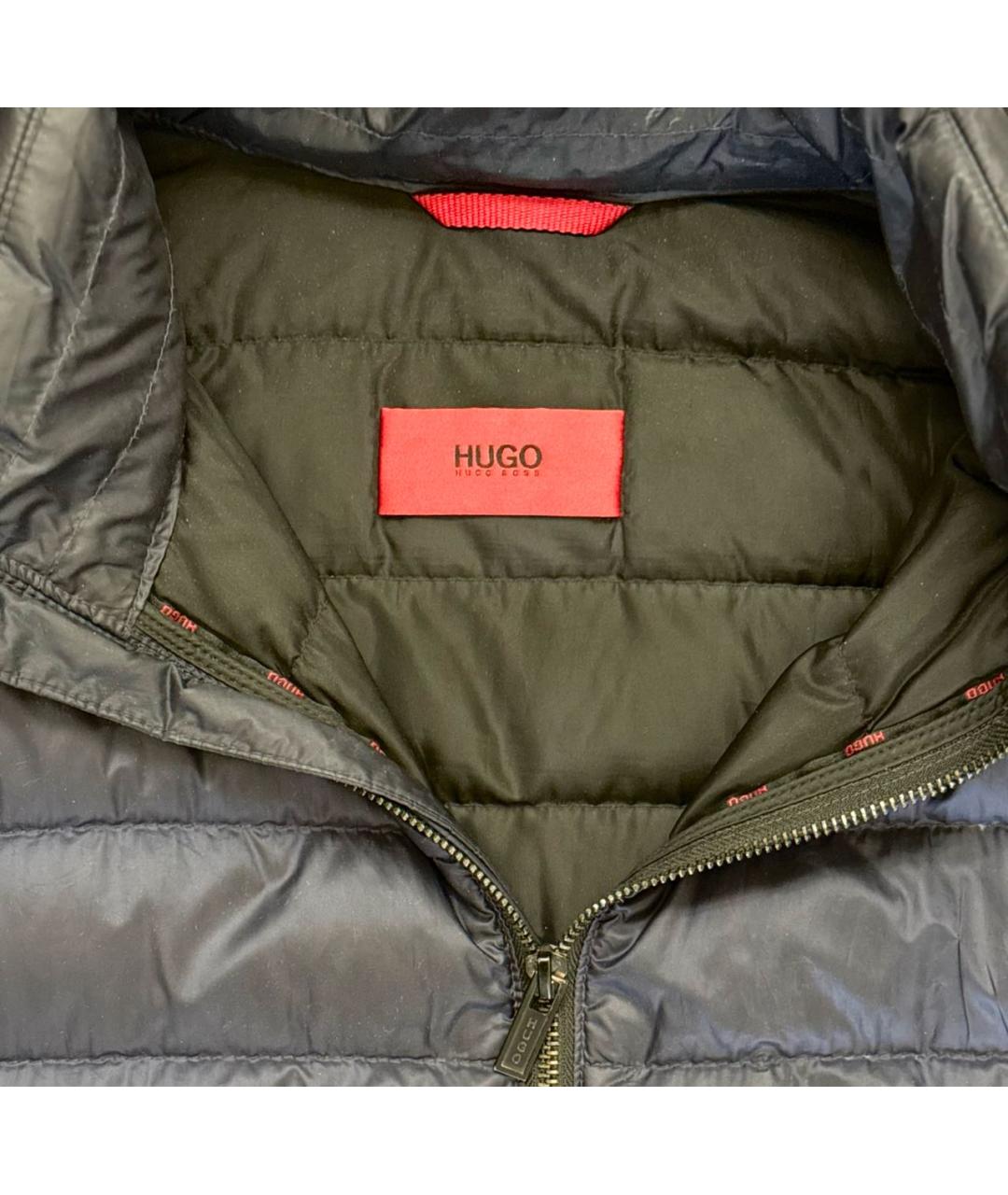 HUGO BOSS Темно-синяя полиэстеровая куртка, фото 6