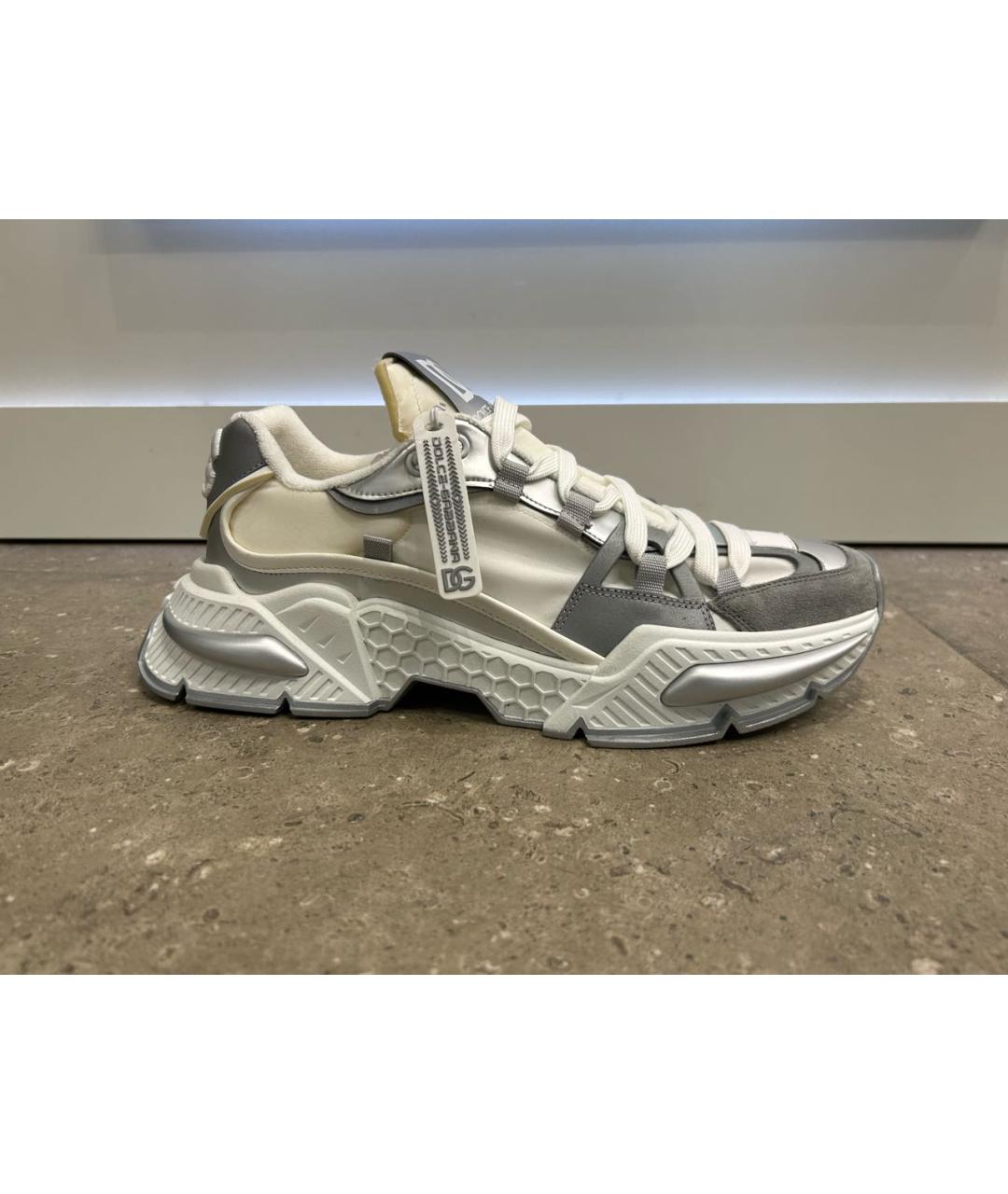 DOLCE&GABBANA Серые низкие кроссовки / кеды, фото 9