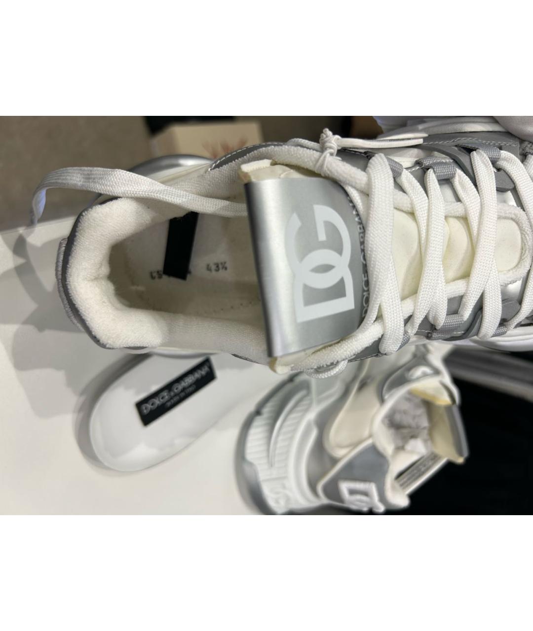 DOLCE&GABBANA Серые низкие кроссовки / кеды, фото 7