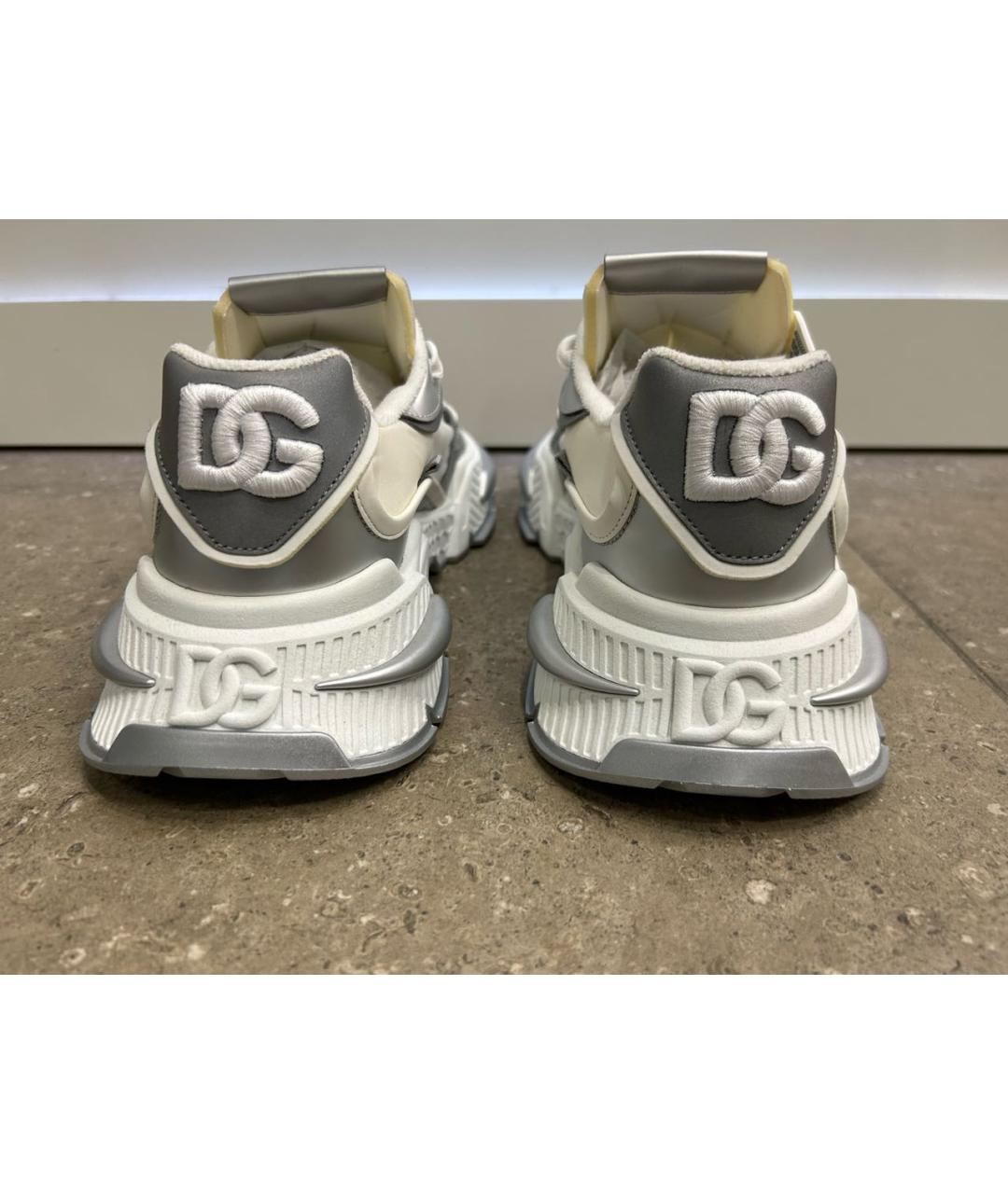 DOLCE&GABBANA Серые низкие кроссовки / кеды, фото 4