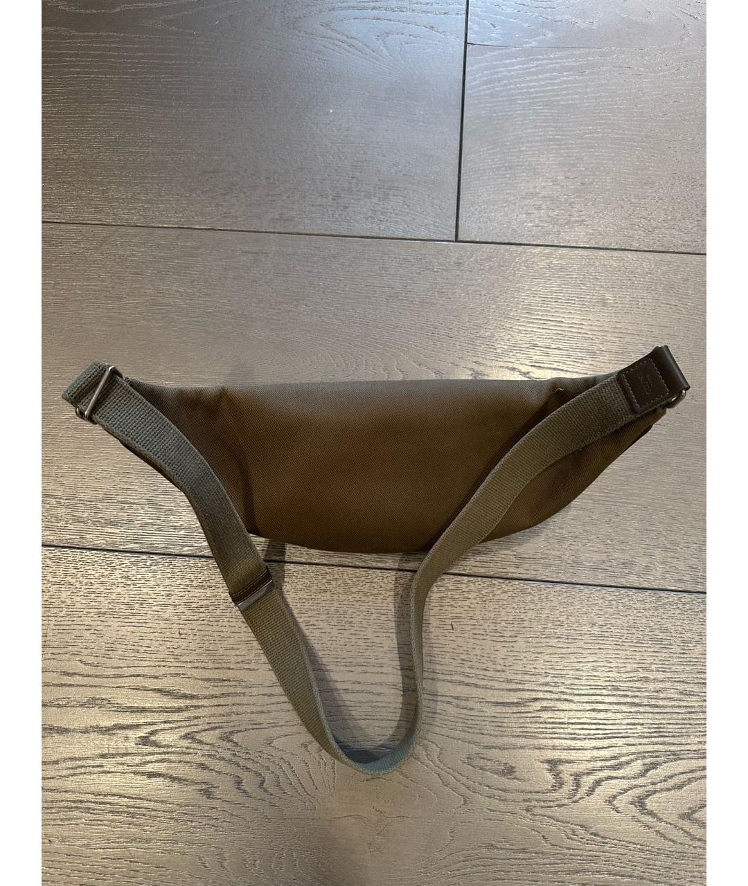 CELINE Хаки хлопковая поясная сумка, фото 2