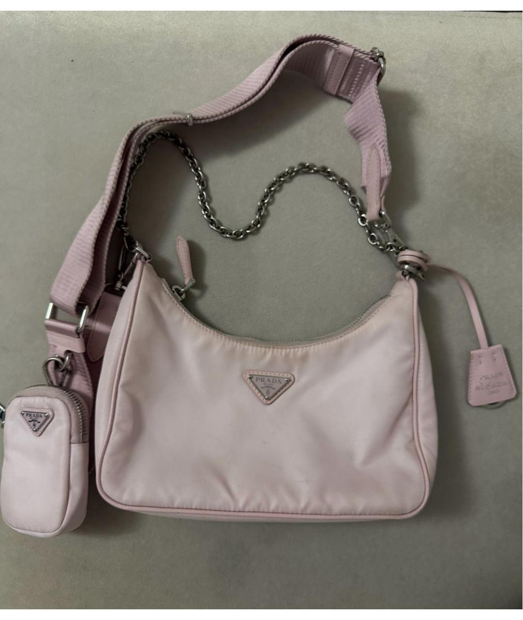 PRADA Розовая сумка через плечо, фото 5