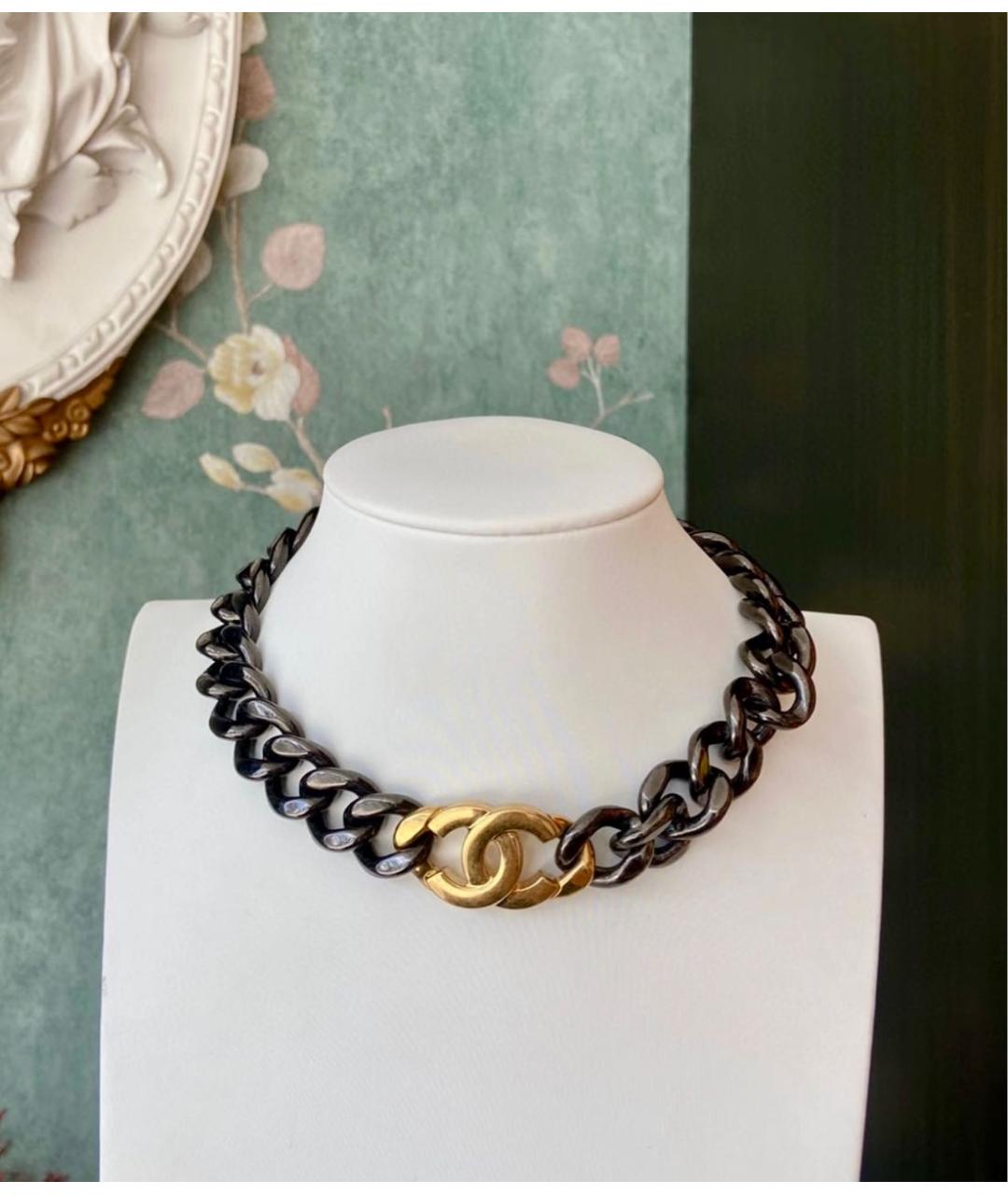 CHANEL Черный чокер, фото 2