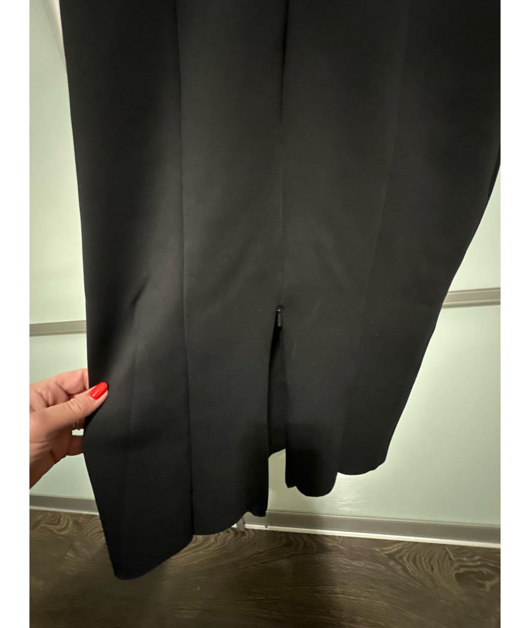 PINKO Черное полиамидовое вечернее платье, фото 4