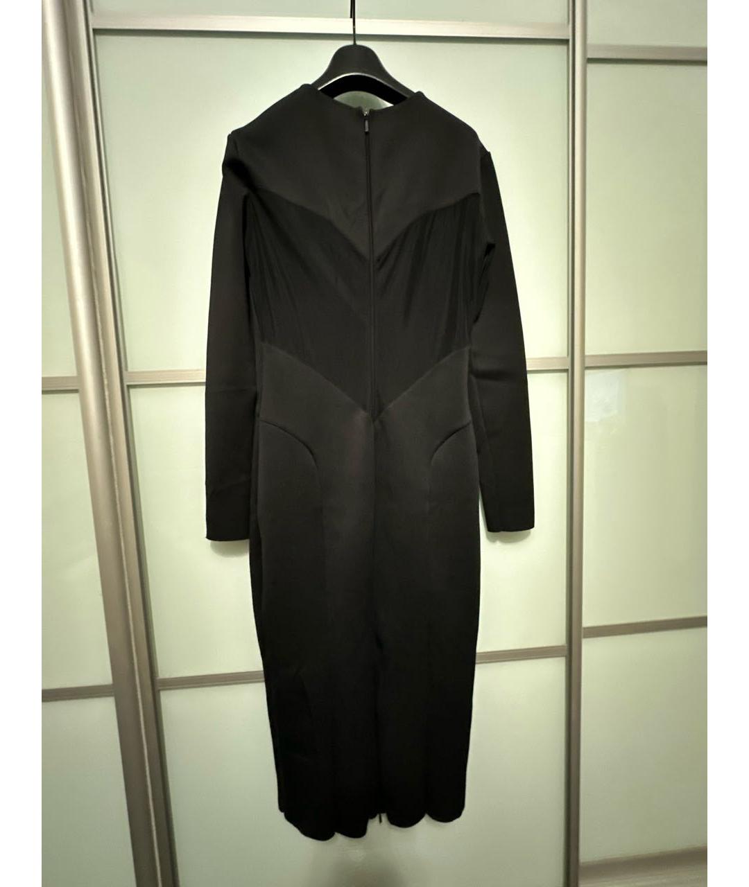 PINKO Черное полиамидовое вечернее платье, фото 2