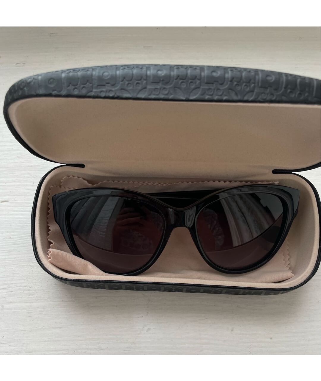 LIU JO Черные пластиковые солнцезащитные очки, фото 2
