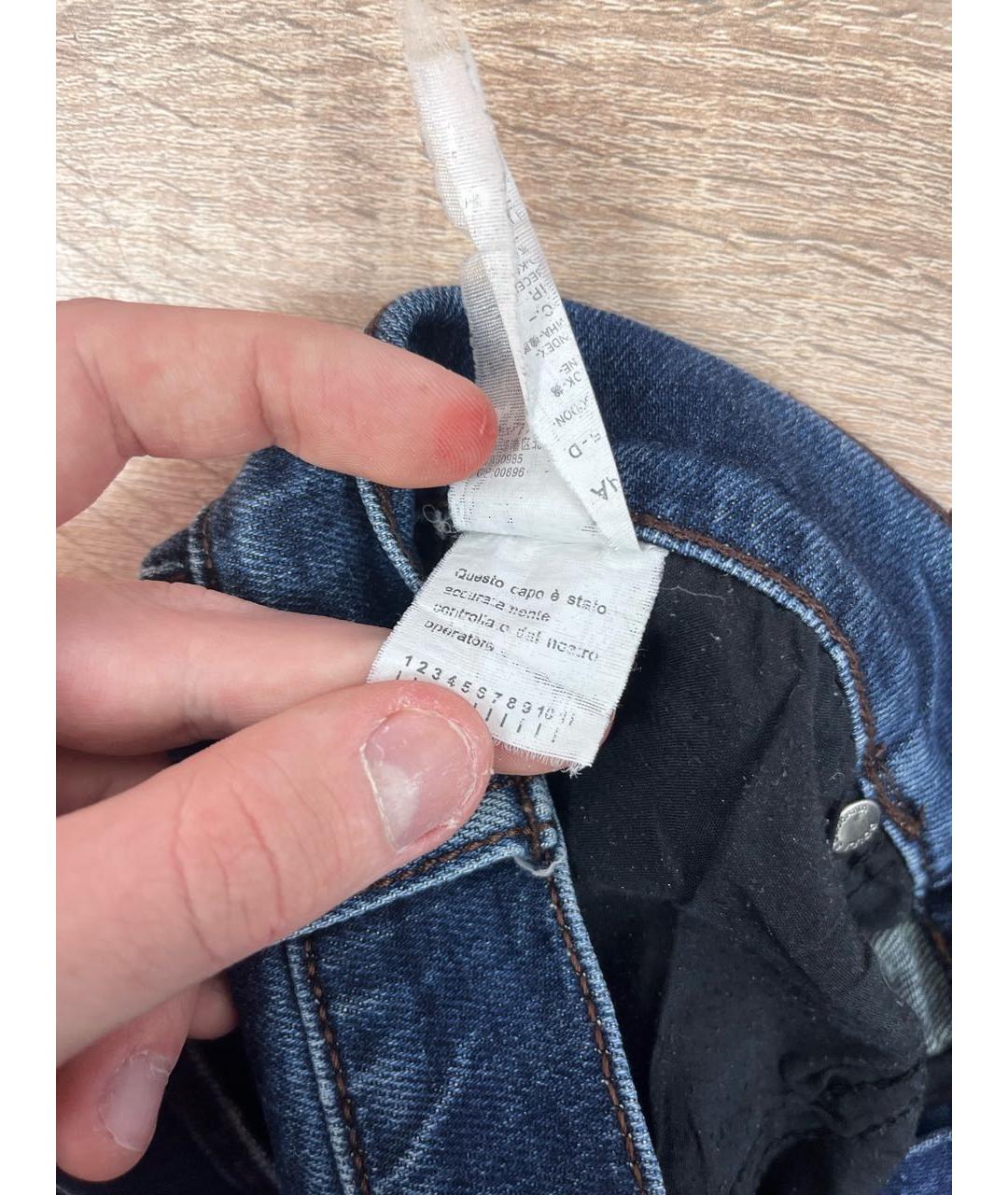 DOLCE&GABBANA Темно-синие хлопковые джинсы скинни, фото 6