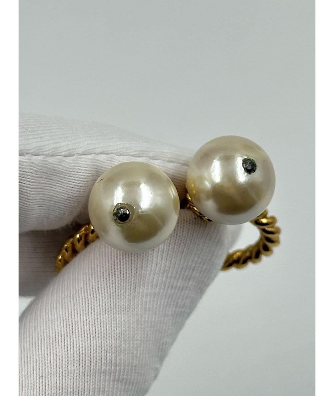 SONIA RYKIEL Золотые позолоченные клипсы, фото 7