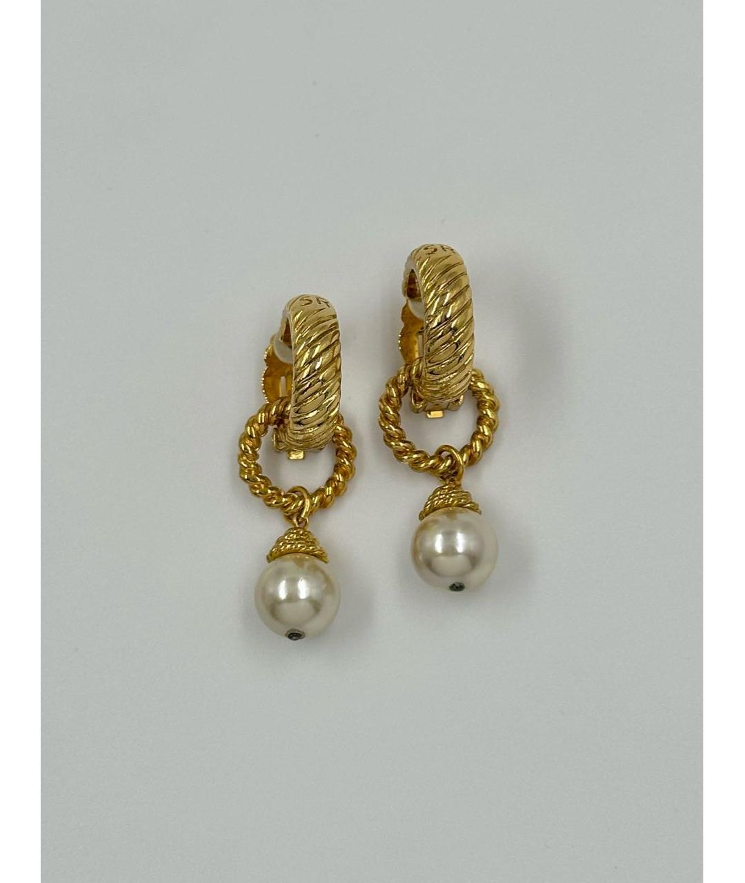 SONIA RYKIEL Золотые позолоченные клипсы, фото 9