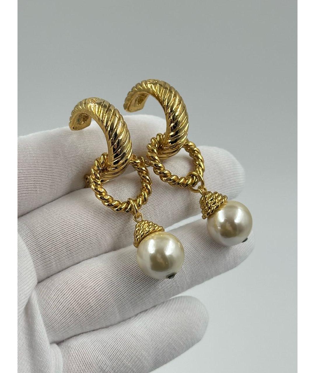 SONIA RYKIEL Золотые позолоченные клипсы, фото 2